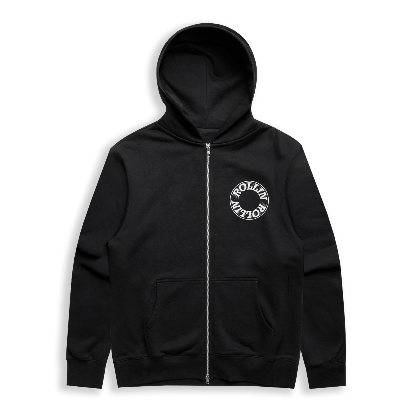 ROLLIN 2.0 ZIP HOODY [BLACK]