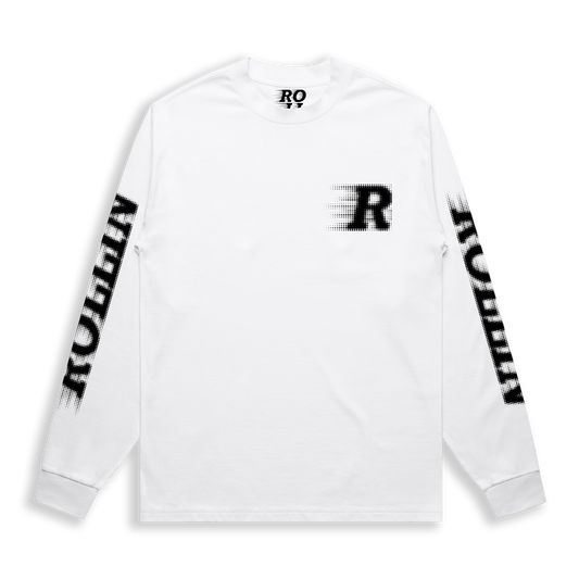 ROLLIN MOTION HEAVY LONGSLEEVE TEE [WHITE]
