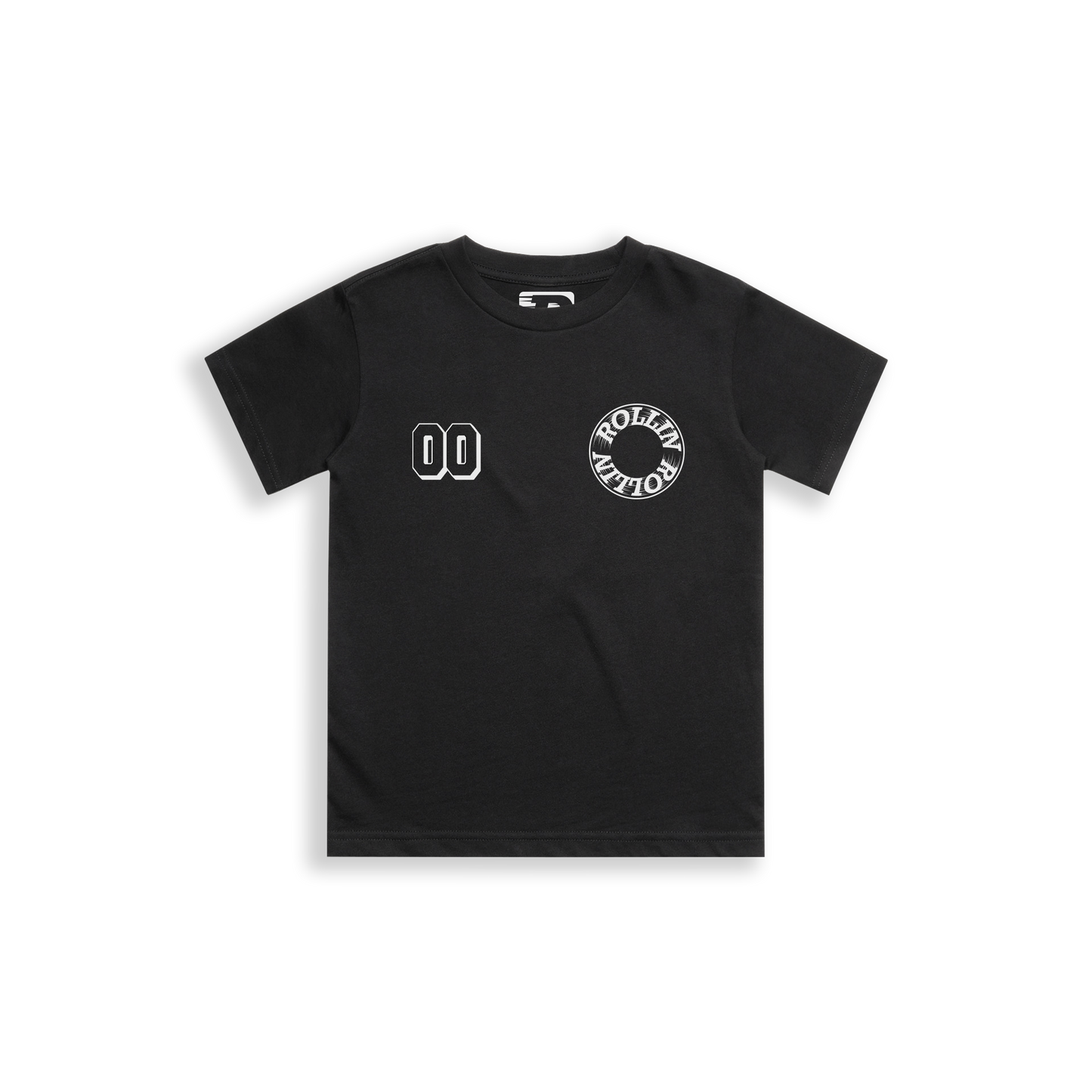 ROLLIN CUSTOM NUMBER KIDS TEE [BLACK]