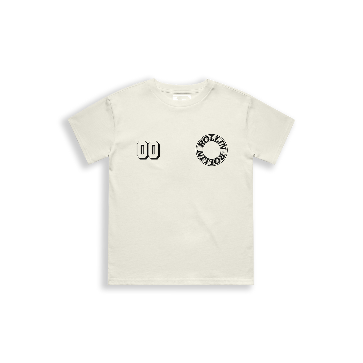 ROLLIN CUSTOM NUMBER KIDS TEE [ECRU]