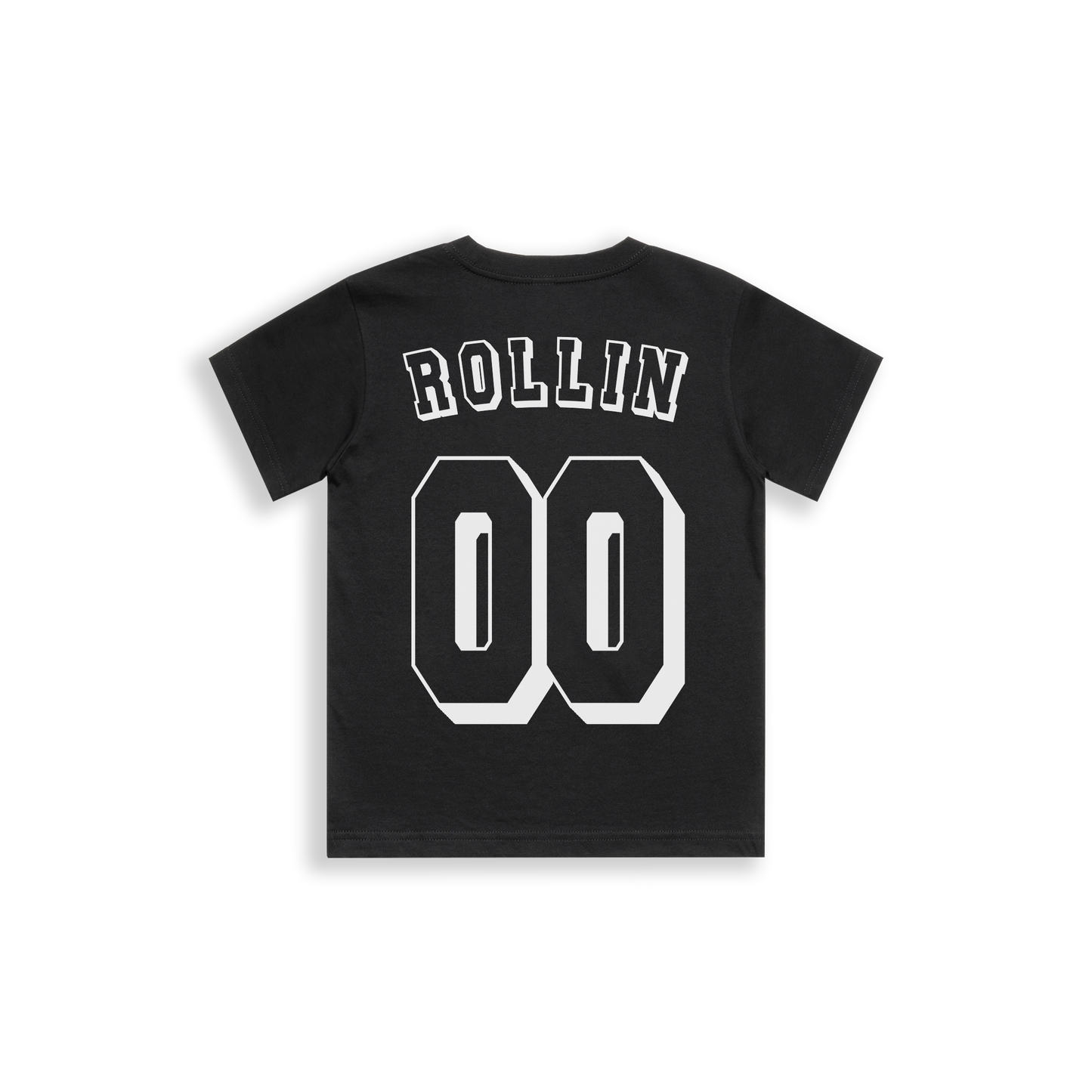 ROLLIN CUSTOM NUMBER KIDS TEE [BLACK]