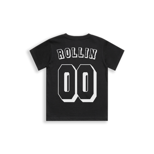 ROLLIN CUSTOM NUMBER KIDS TEE [BLACK]