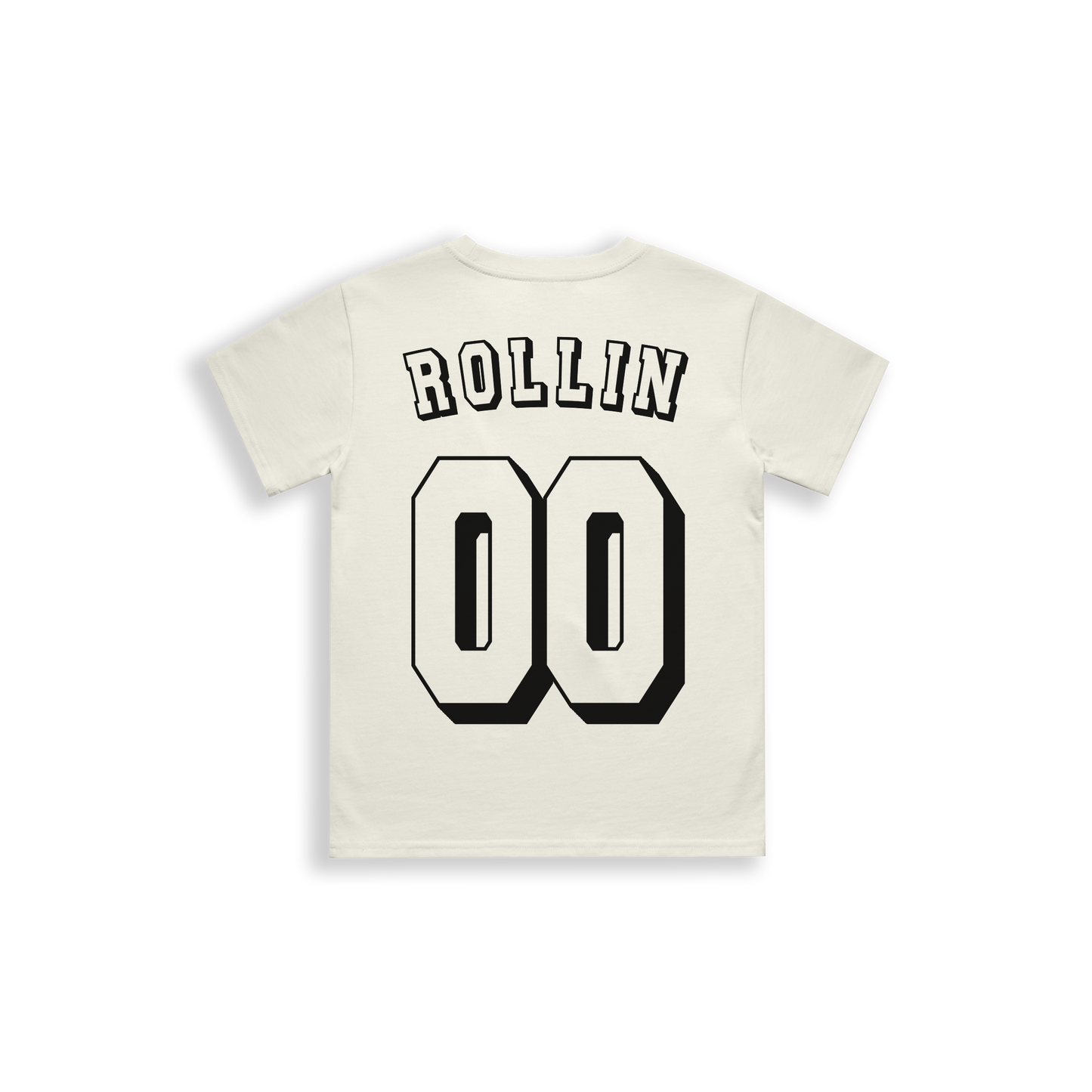 ROLLIN CUSTOM NUMBER KIDS TEE [ECRU]
