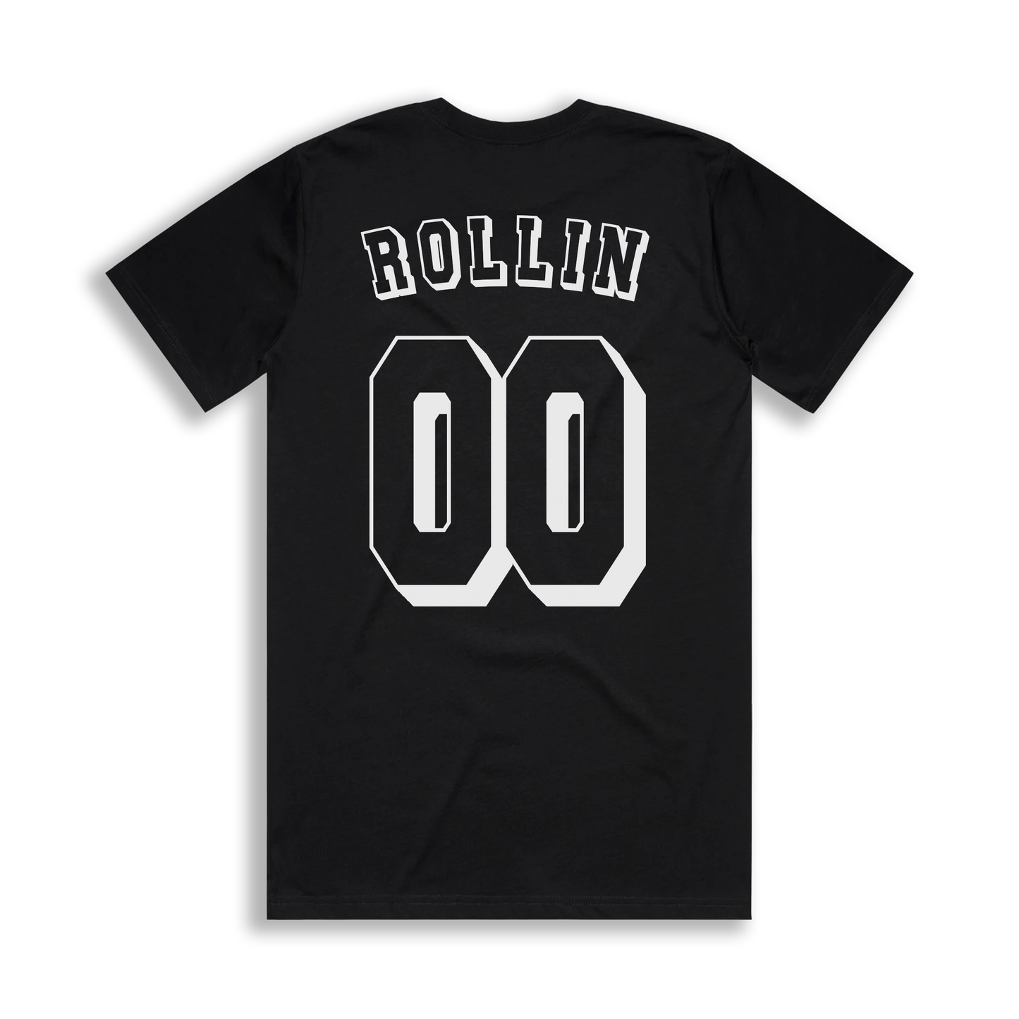ROLLIN CUSTOM NUMBER TEE [BLACK]