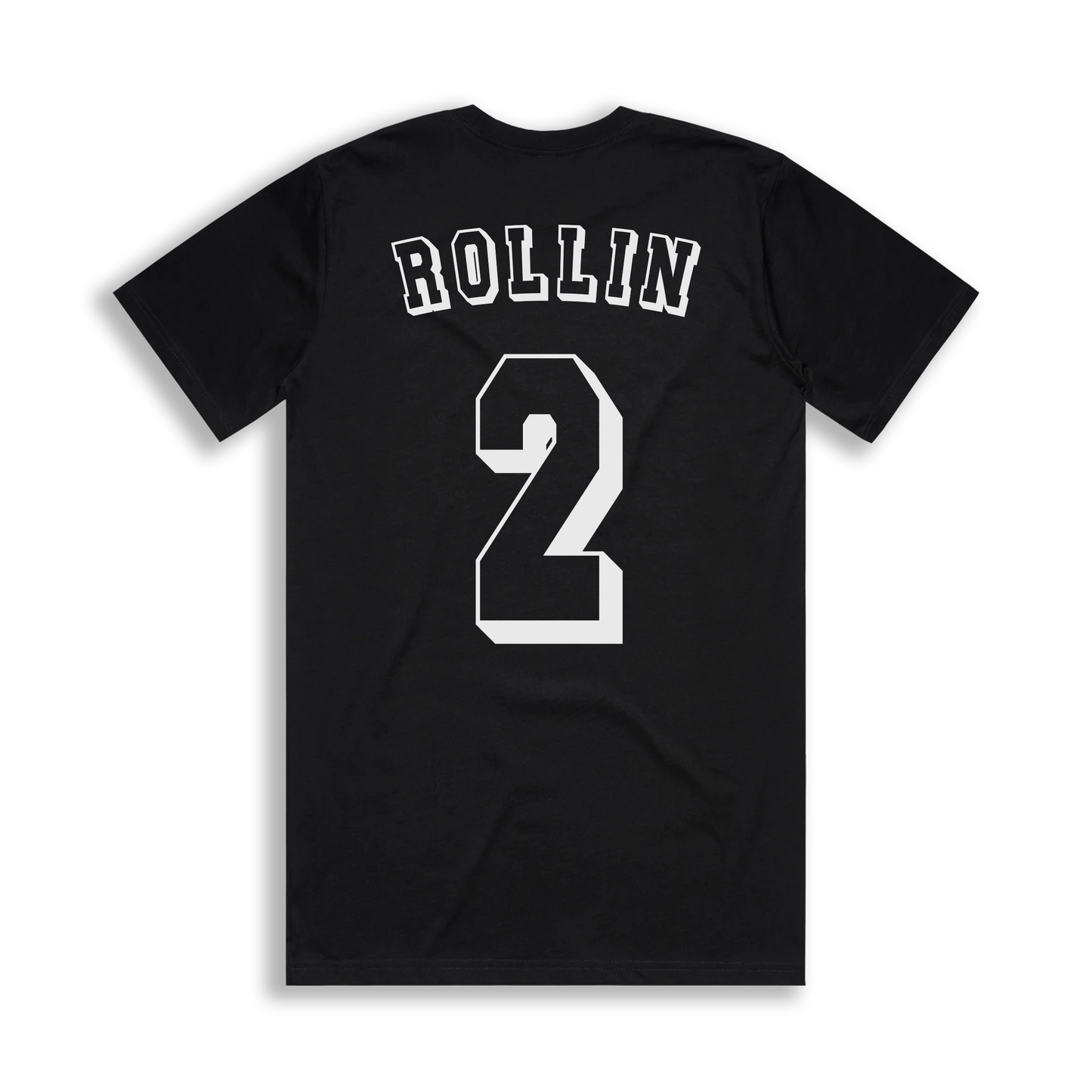 ROLLIN CUSTOM NUMBER TEE [BLACK]
