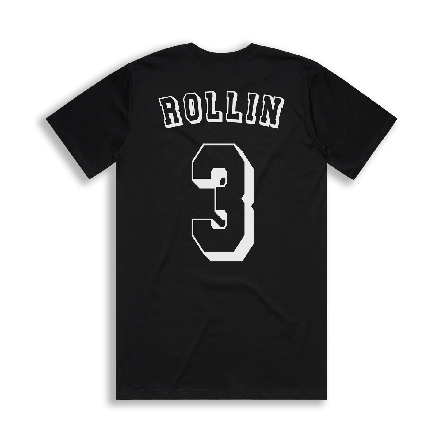 ROLLIN CUSTOM NUMBER TEE [BLACK]