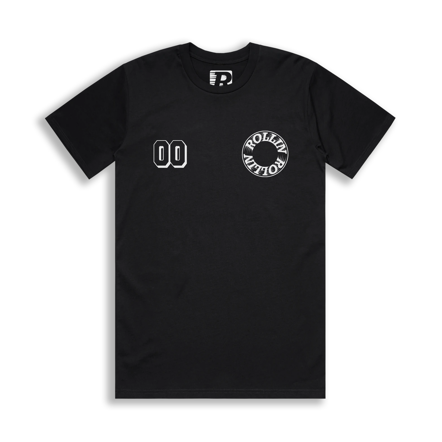 ROLLIN CUSTOM NUMBER TEE [BLACK]