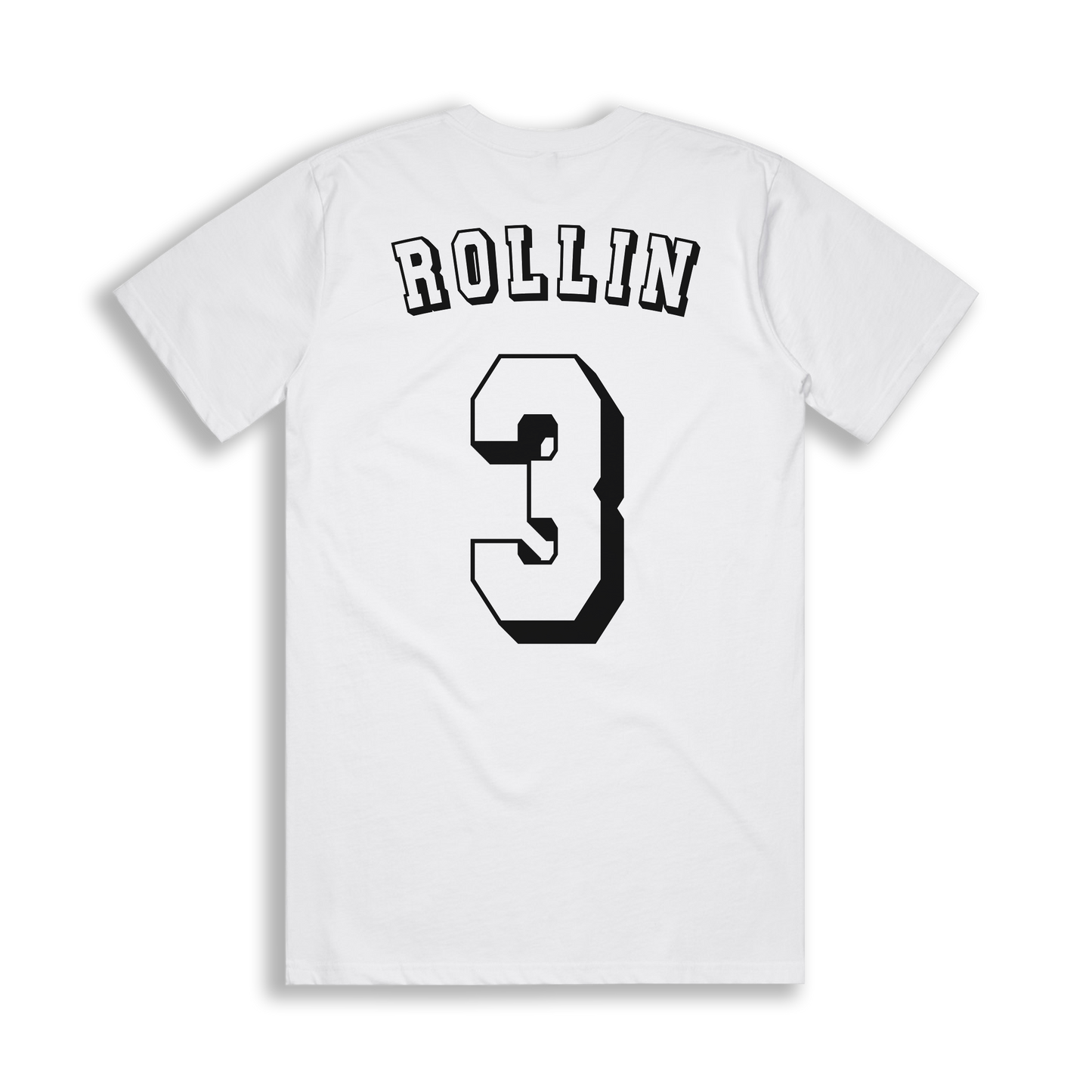 ROLLIN CUSTOM NUMBER TEE [WHITE]
