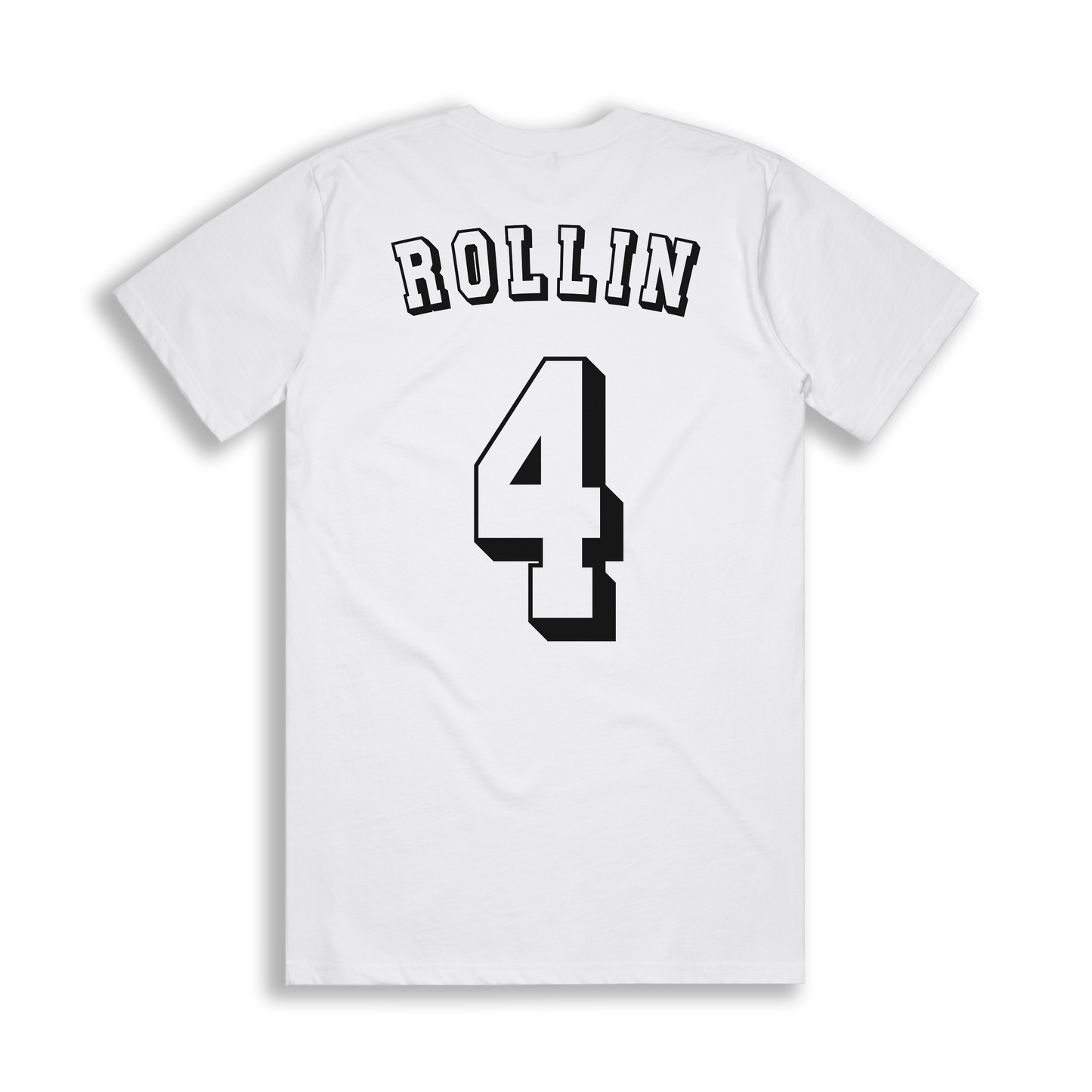 ROLLIN CUSTOM NUMBER TEE [WHITE]