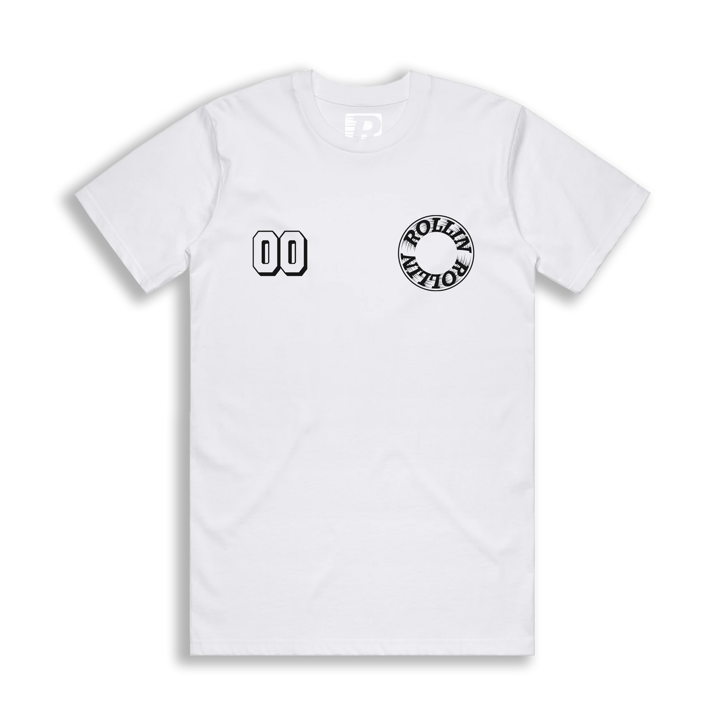 ROLLIN CUSTOM NUMBER TEE [WHITE]