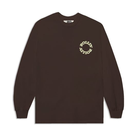 ROLLIN CORE LONGSLEEVE TEE [BROWN]